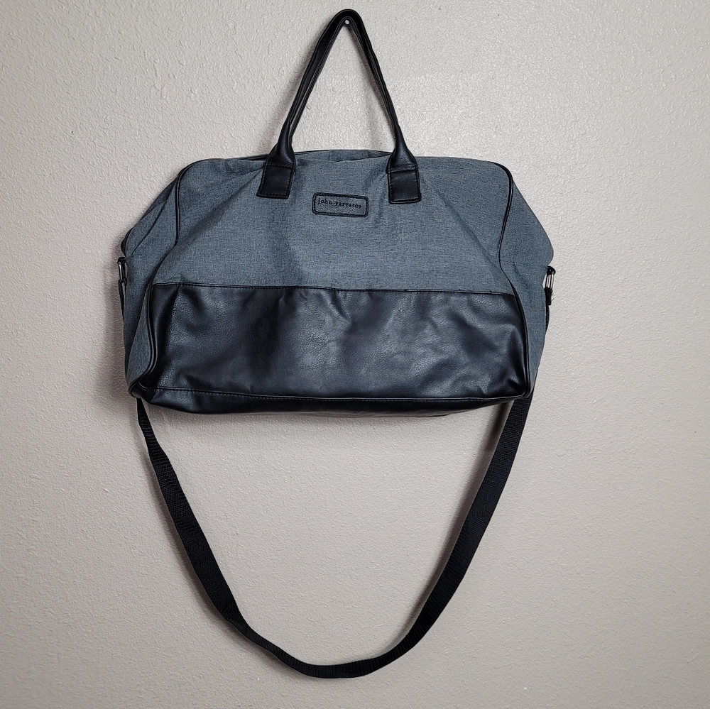 JOHN VARVATOS Duffle Carry On Gym Designer Bag Double Handle Crossbody